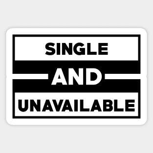 Single and unavailable Sticker